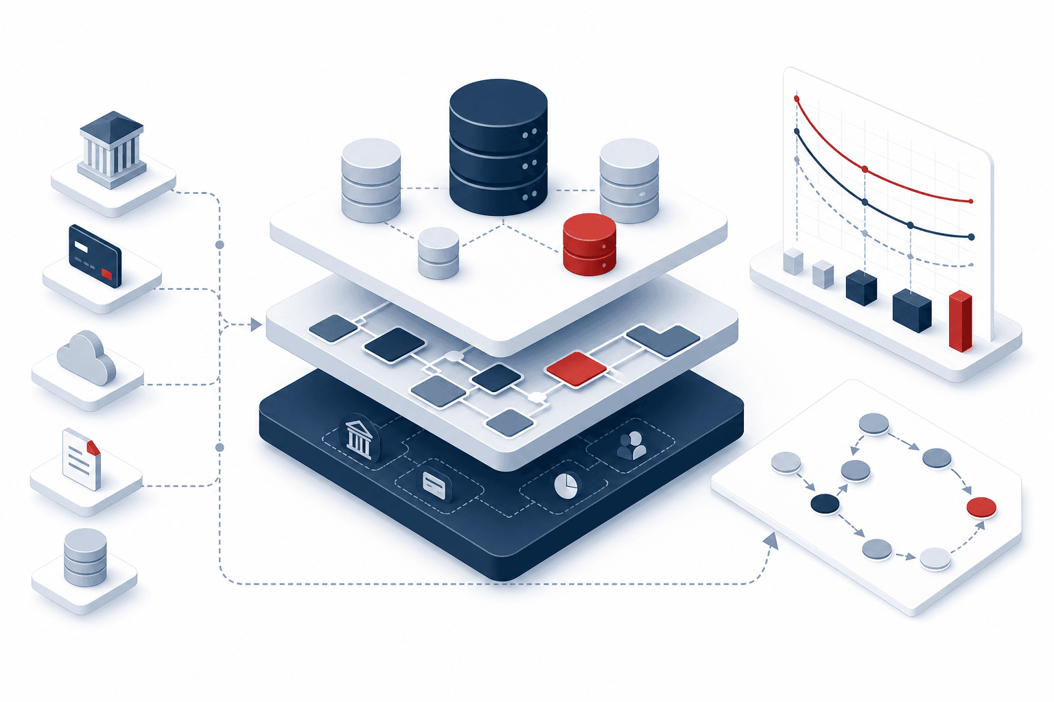 Illustration: Datenarchitektur, Datenmodelle und Data Lineage